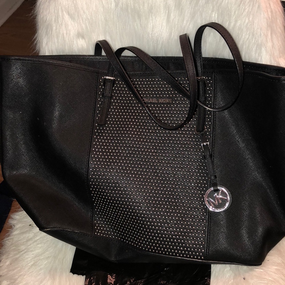 michael kors studded tote
